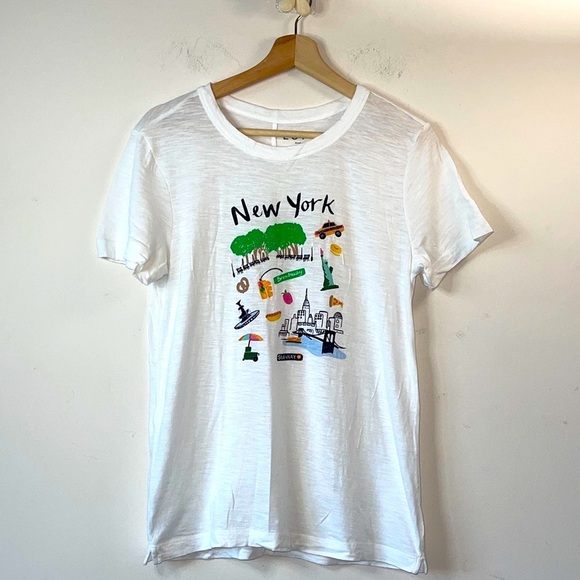 LOFT White New York Graphic Tee - Picture 4 of 8